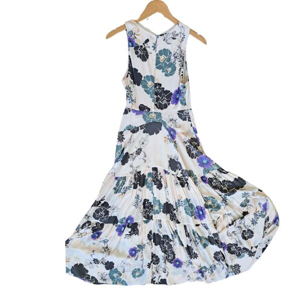 Free People Sure Thing Floral Tiered Maxi Dress Size 2 - Picture 10 of 12
